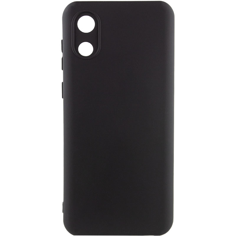 Чохол Silicone Cover Lakshmi Full Camera (A) для Samsung Galaxy A03 Core (Чорний / Black)