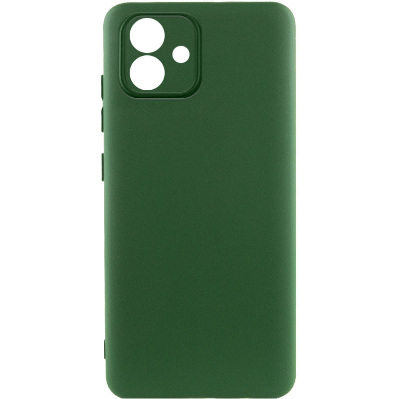 Чехол Silicone Cover Lakshmi Full Camera (A) для Samsung Galaxy A04e (Зеленый / Dark green)