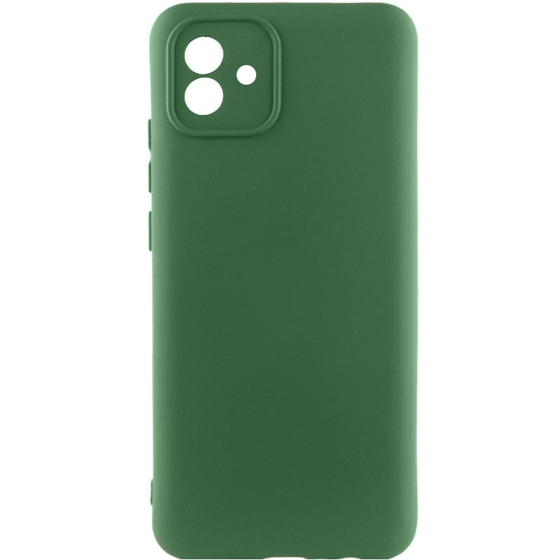 Чехол Silicone Cover Lakshmi Full Camera (A) для Samsung Galaxy A04 (Зеленый / Dark green)