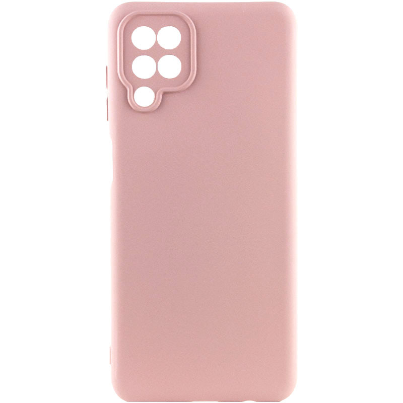 Чохол Silicone Cover Lakshmi Full Camera (A) для Samsung Galaxy A12 Nacho (Рожевий / Pink)