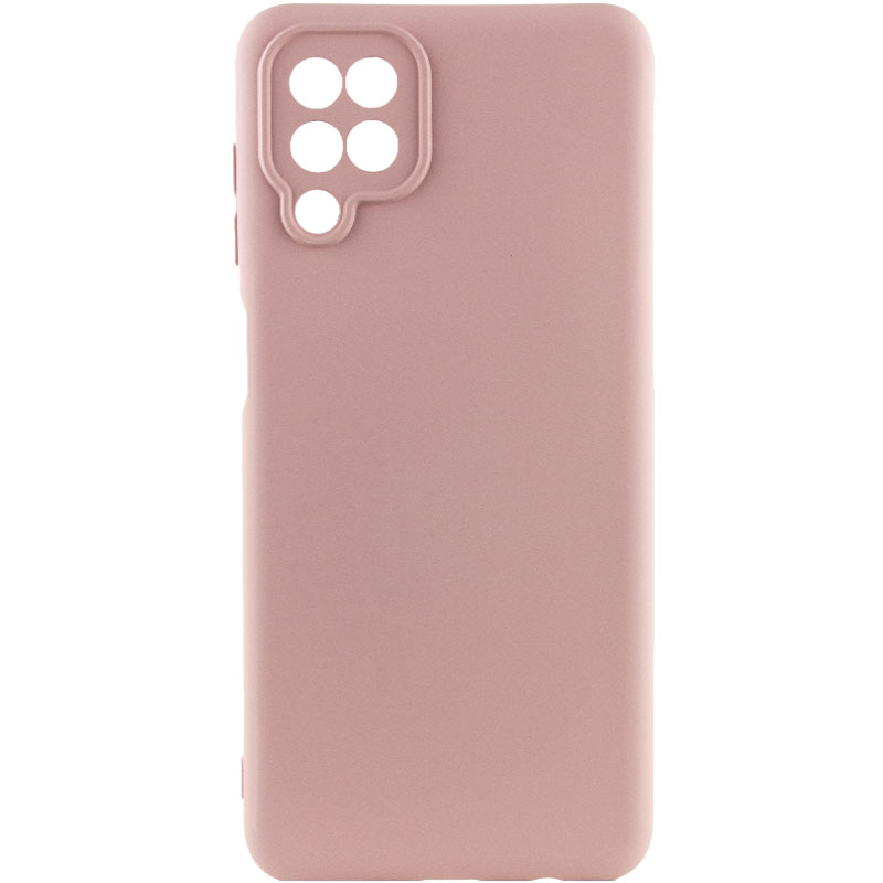Чехол Silicone Cover Lakshmi Full Camera (A) для Samsung Galaxy A12 Nacho (Розовый / Pink Sand)