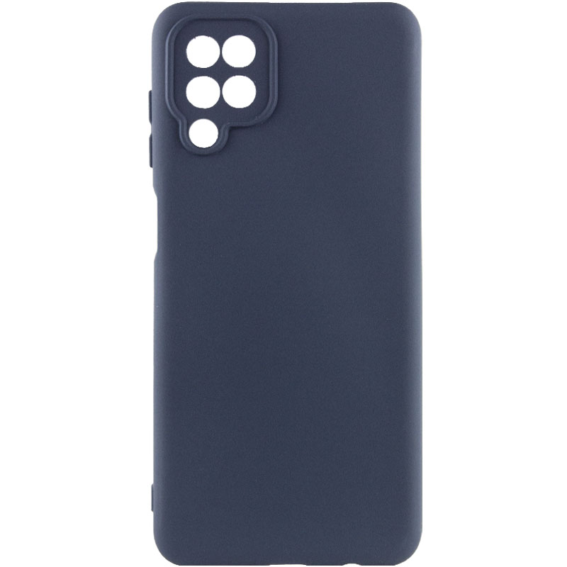 Чохол Silicone Cover Lakshmi Full Camera (A) для Samsung Galaxy A12 Nacho (Синій / Midnight Blue)