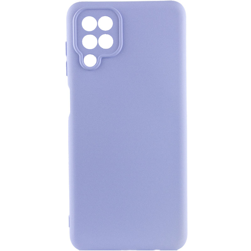 Чохол Silicone Cover Lakshmi Full Camera (A) для Samsung Galaxy A12 (Бузковий / Dasheen)