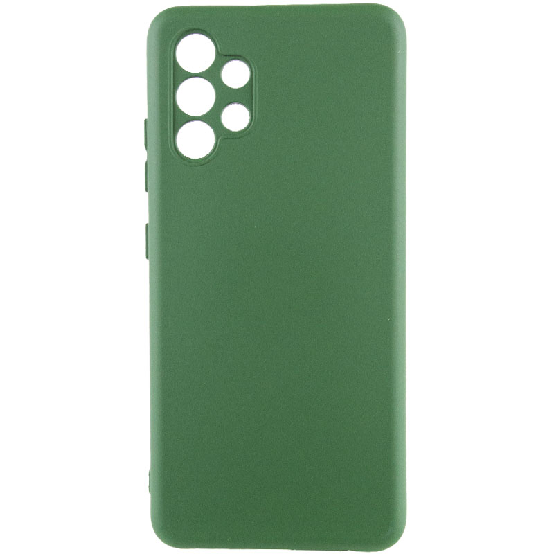 Чехол Silicone Cover Lakshmi Full Camera (A) для Samsung Galaxy A32 4G (Зеленый / Dark green)