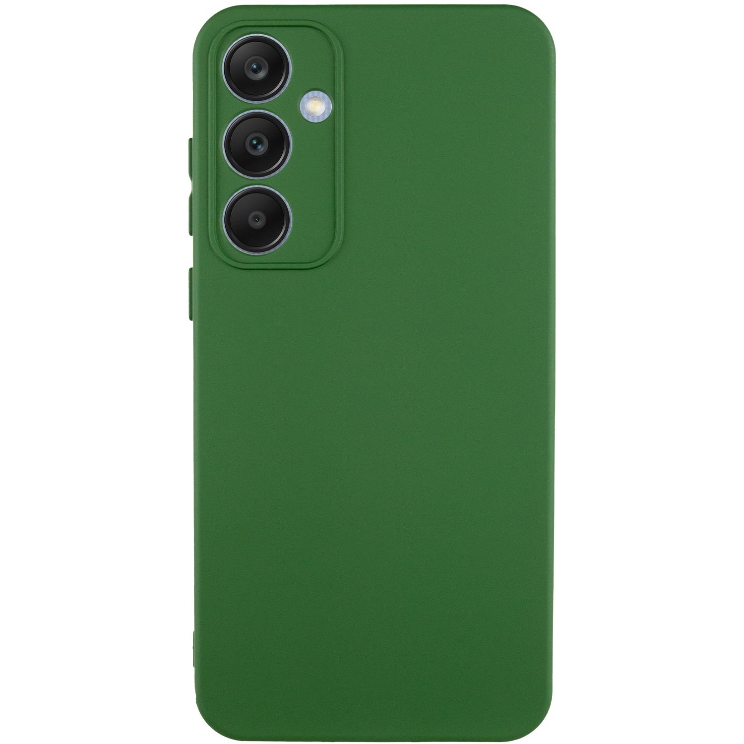 Чехол Silicone Cover Lakshmi Full Camera (A) для Samsung Galaxy A35 (Зеленый / Dark green)