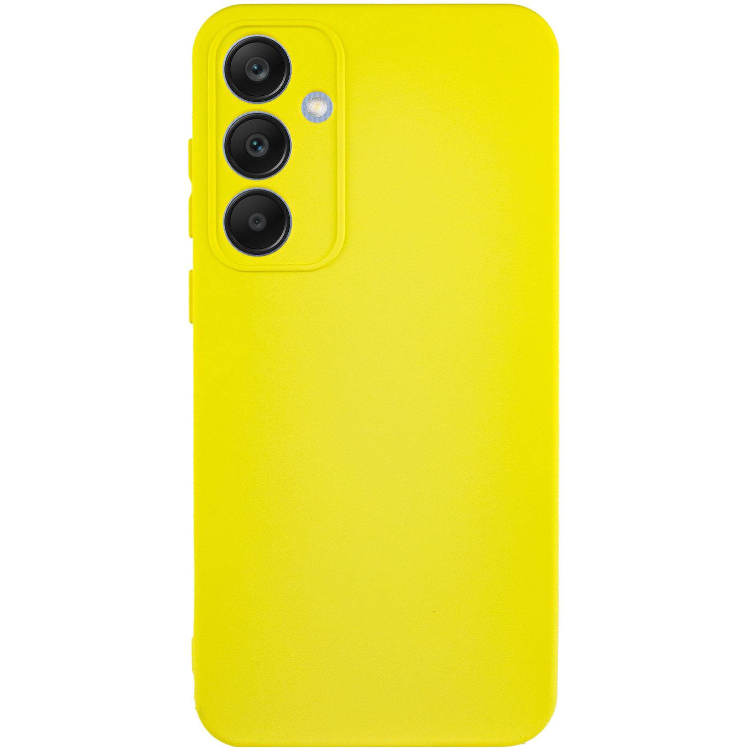 Чохол Silicone Cover Lakshmi Full Camera (A) для Samsung Galaxy A35 (Жовтий / Flash)