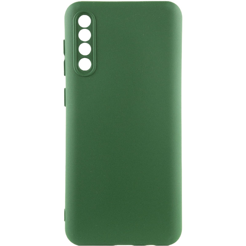 Чехол Silicone Cover Lakshmi Full Camera (A) для Samsung Galaxy A30s (Зеленый / Dark green)