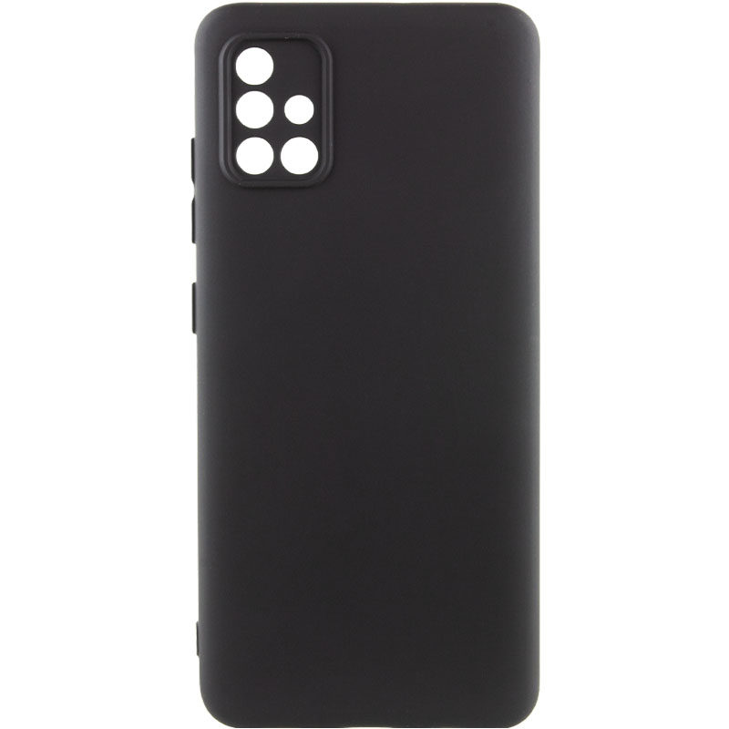 Чехол Silicone Cover Lakshmi Full Camera (A) для Samsung Galaxy A51 (Черный / Black)