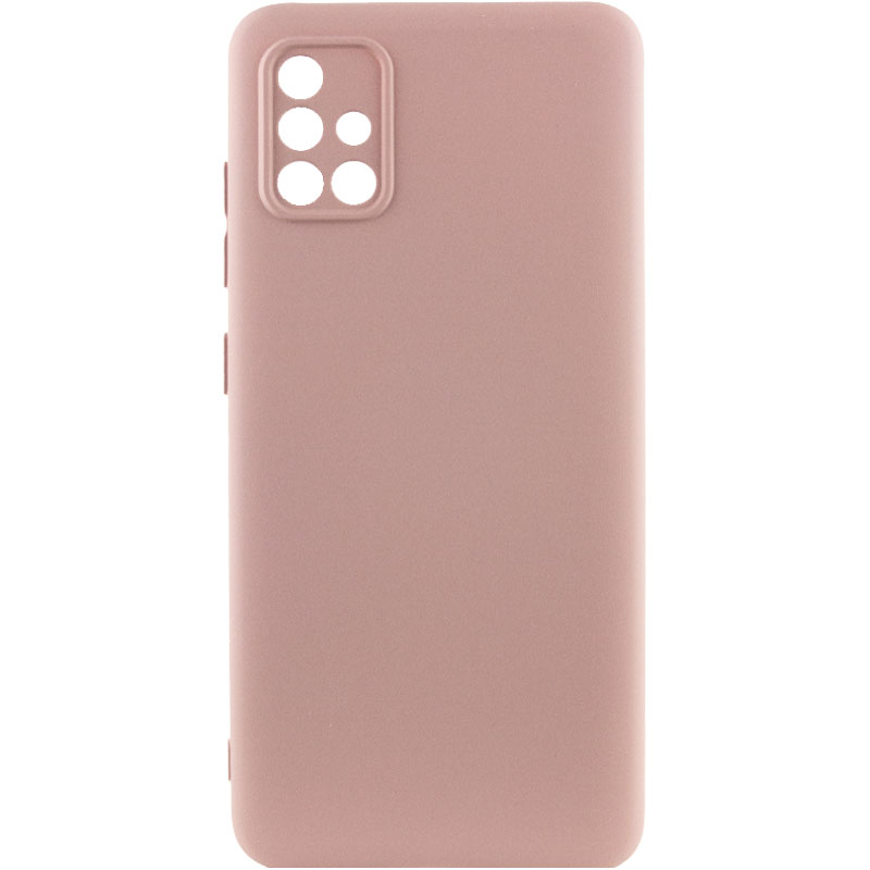Чохол Silicone Cover Lakshmi Full Camera (A) для Samsung Galaxy A51 (Рожевий / Pink Sand)