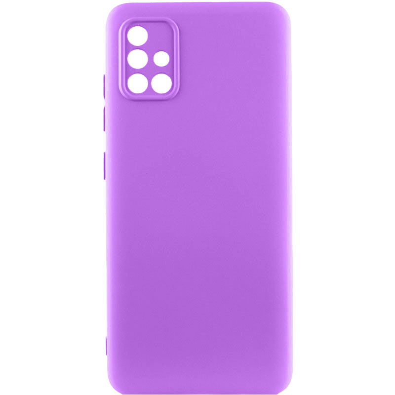 Чехол Silicone Cover Lakshmi Full Camera (A) для Samsung Galaxy A71 (Фиолетовый / Purple)