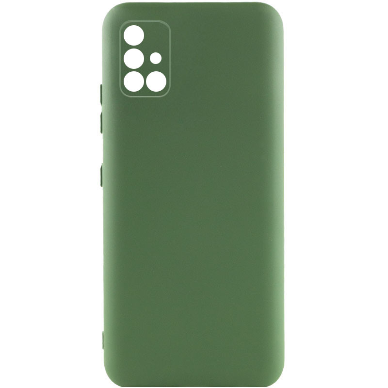 Чехол Silicone Cover Lakshmi Full Camera (A) для Samsung Galaxy M33 5G (Зеленый / Dark green)