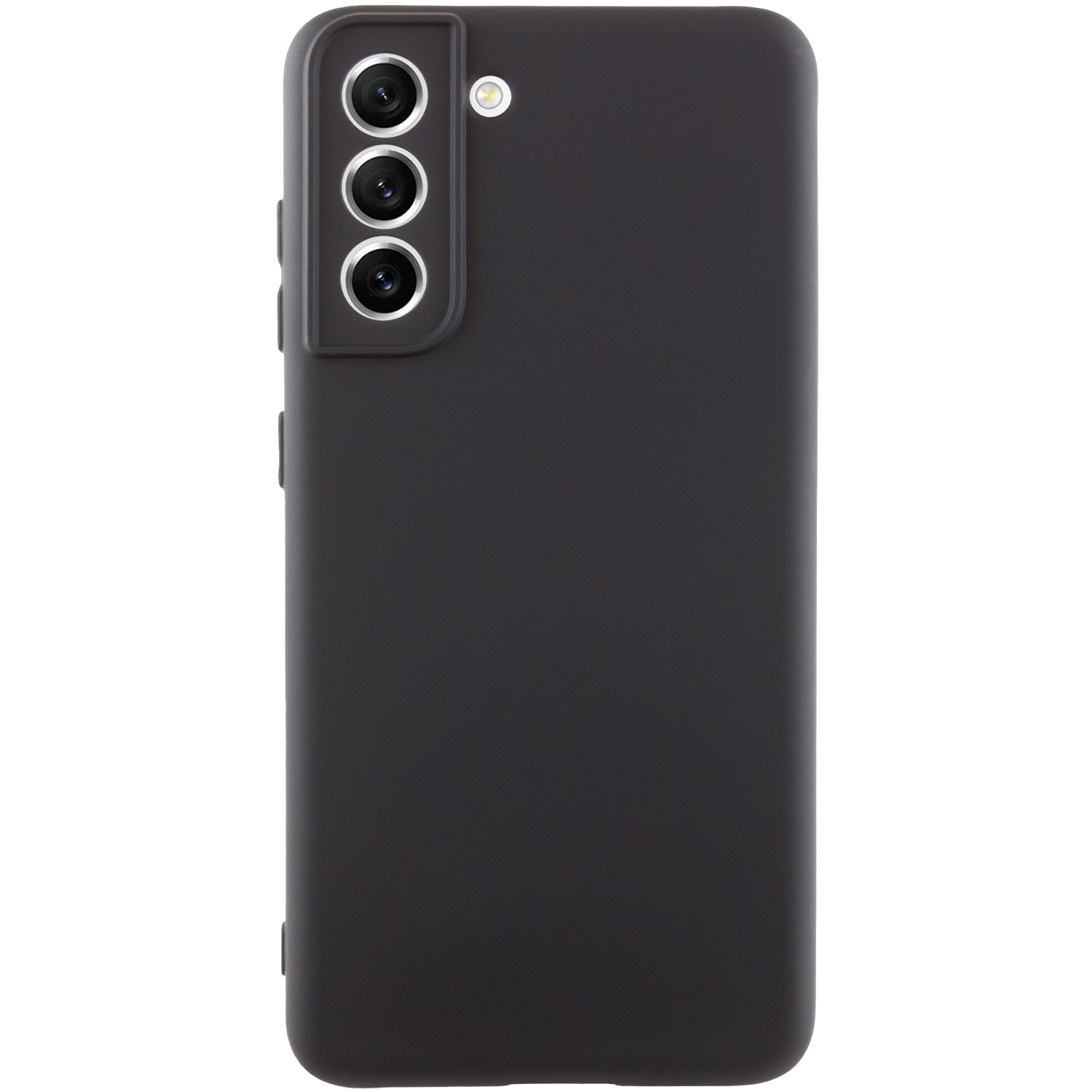 Чохол Silicone Cover Lakshmi Full Camera (A) для Samsung Galaxy S21 FE (Чорний / Black)
