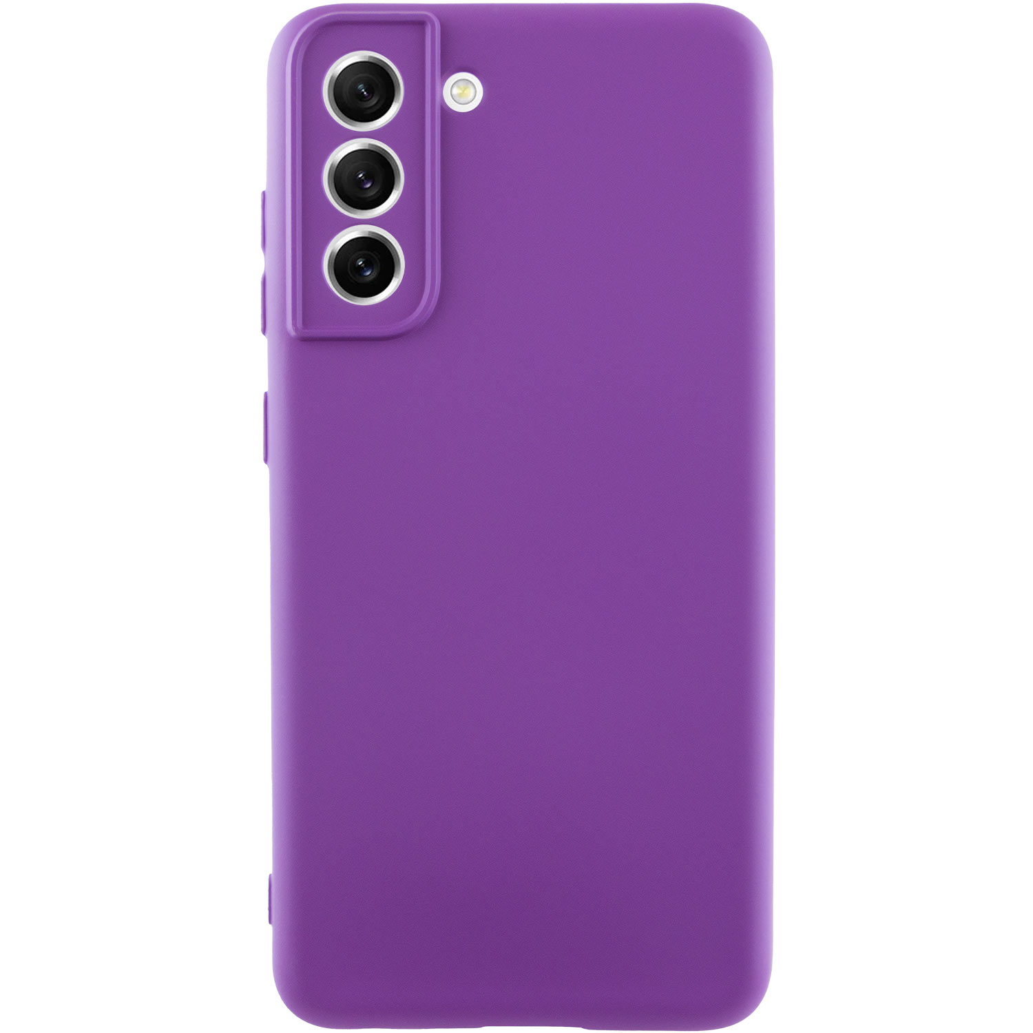 Чехол Silicone Cover Lakshmi Full Camera (A) для Samsung Galaxy S21 FE (Фиолетовый / Purple)
