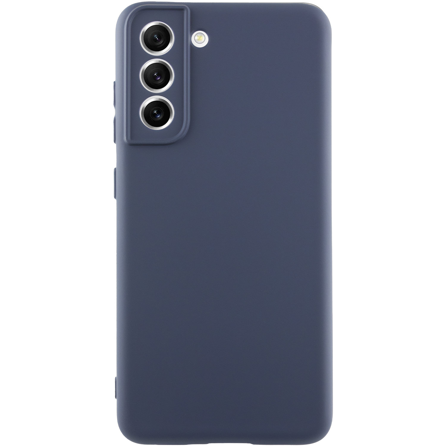 Чехол Silicone Cover Lakshmi Full Camera (A) для Samsung Galaxy S21 FE (Синий / Midnight Blue)