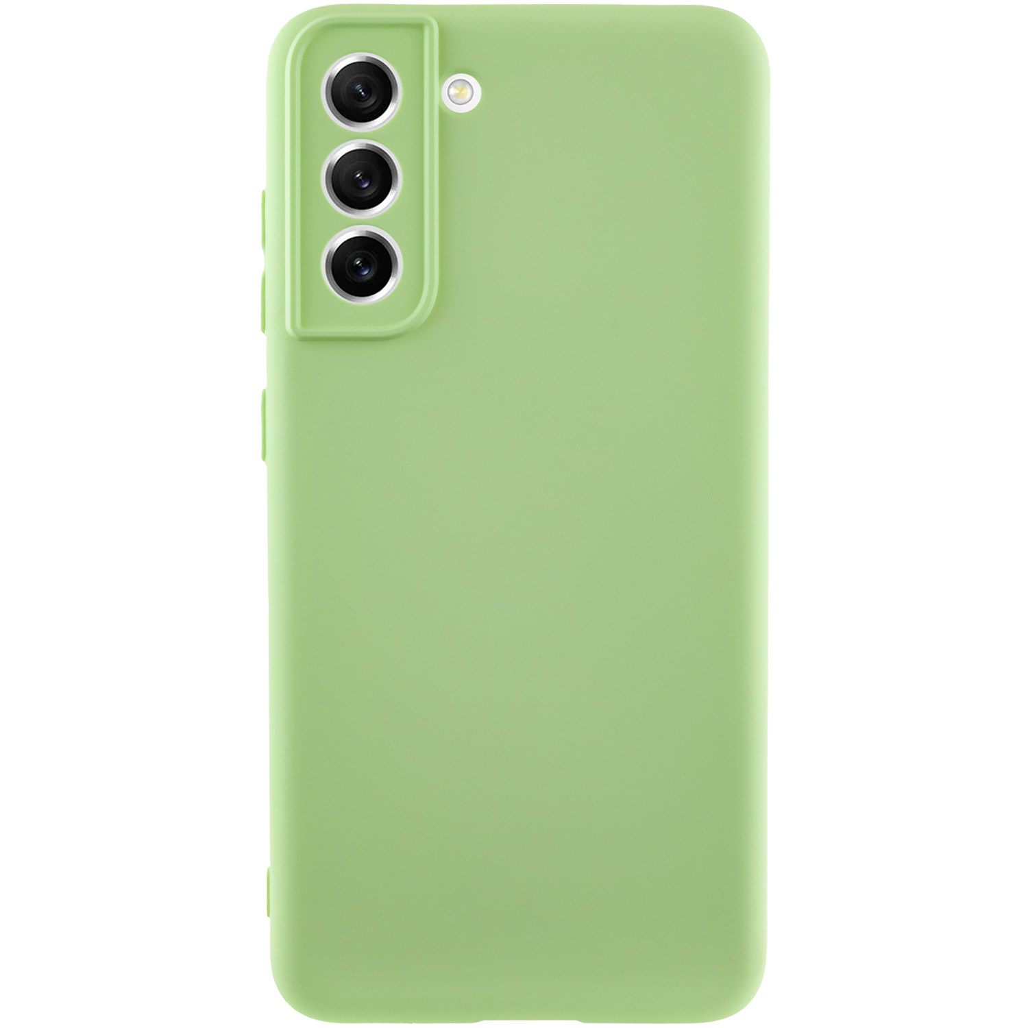 Чехол Silicone Cover Lakshmi Full Camera (A) для Samsung Galaxy S21 FE (Зеленый / Pistachio)