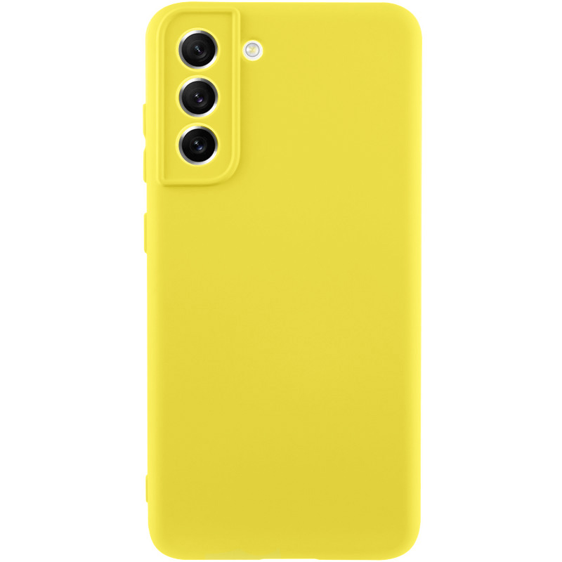 Чохол Silicone Cover Lakshmi Full Camera (A) для Samsung Galaxy S21 FE (Жовтий / Flash)