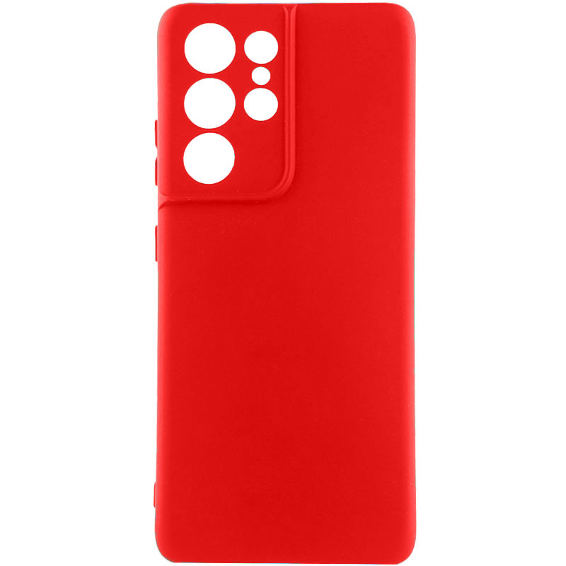 Чохол Silicone Cover Lakshmi Full Camera (A) для Samsung Galaxy S21 Ultra (Червоний / Red)