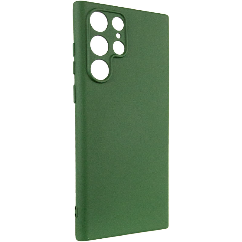 Чехол Silicone Cover Lakshmi Full Camera (A) для Samsung Galaxy S22 Ultra (Зеленый / Dark green)