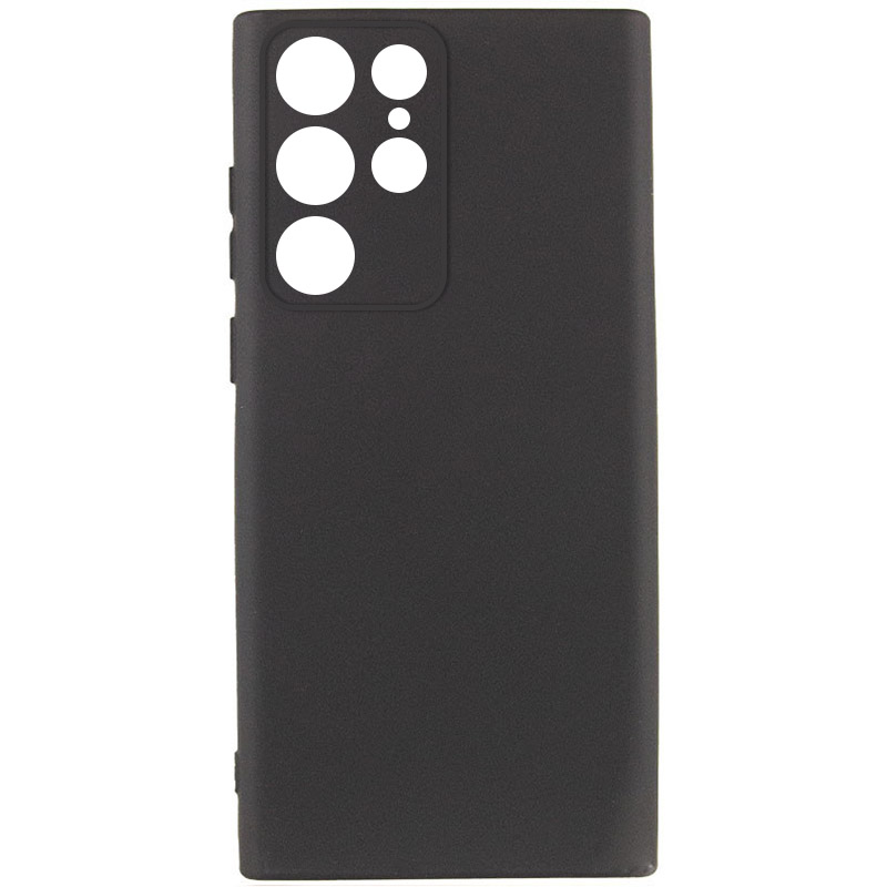 Чехол Silicone Cover Lakshmi Full Camera (A) для Samsung Galaxy S23 Ultra (Черный / Black)