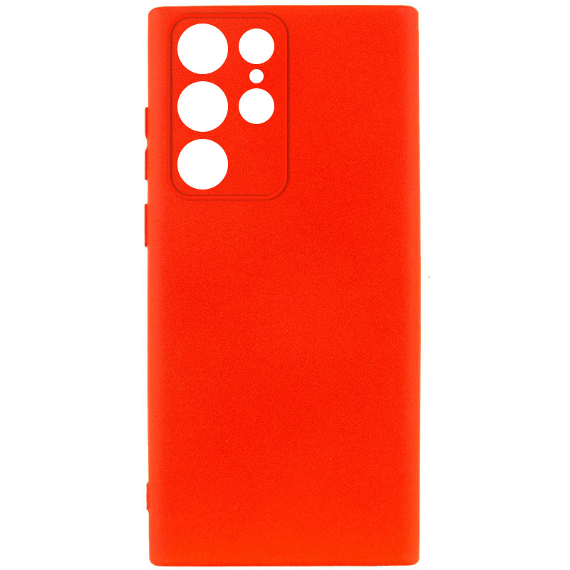Чехол Silicone Cover Lakshmi Full Camera (A) для Samsung Galaxy S23 Ultra (Красный / Red)