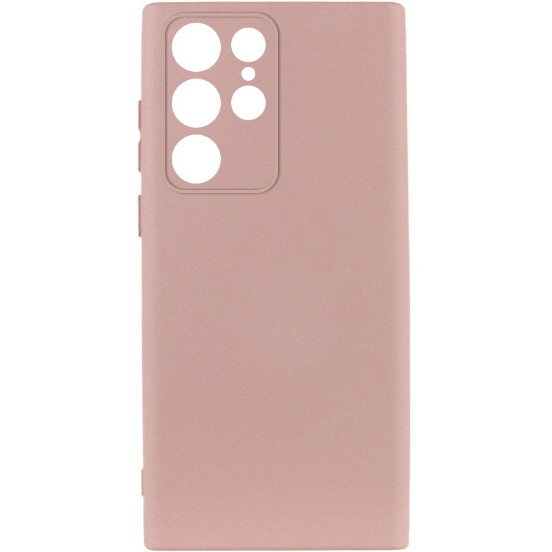 Чехол Silicone Cover Lakshmi Full Camera (A) для Samsung Galaxy S23 Ultra (Розовый / Pink Sand)