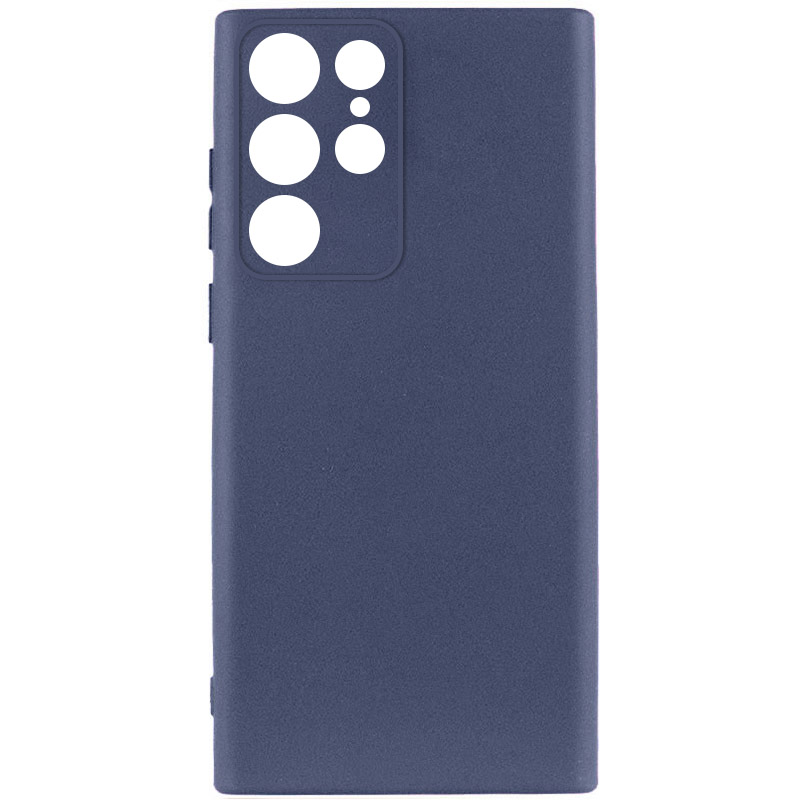 Чехол Silicone Cover Lakshmi Full Camera (A) для Samsung Galaxy S23 Ultra (Синий / Midnight Blue)