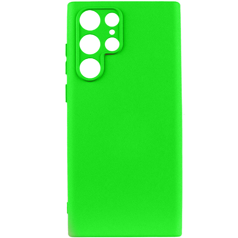 Чехол Silicone Cover Lakshmi Full Camera (A) для Samsung Galaxy S24 Ultra (Салатовый / Neon Green)