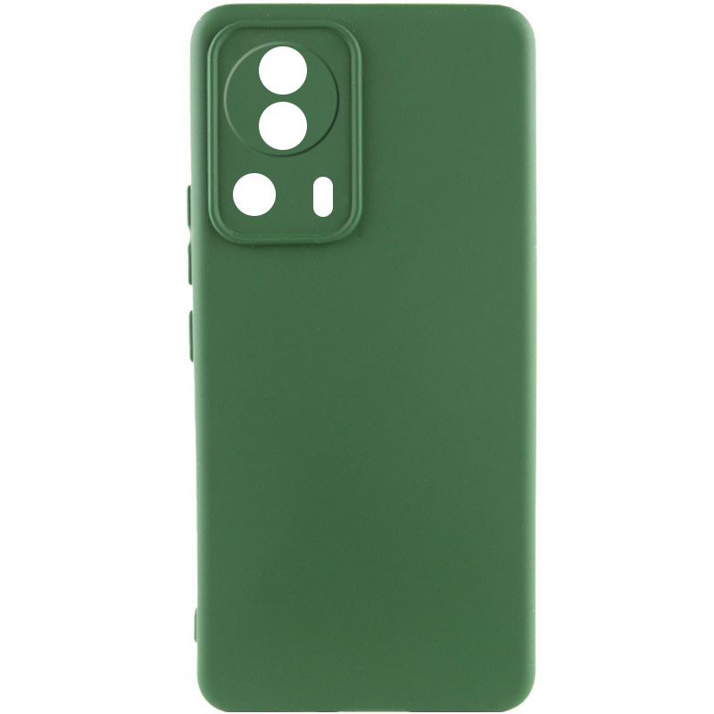 Чохол Silicone Cover Lakshmi Full Camera (A) для Xiaomi 13 Lite (Зелений / Dark green)