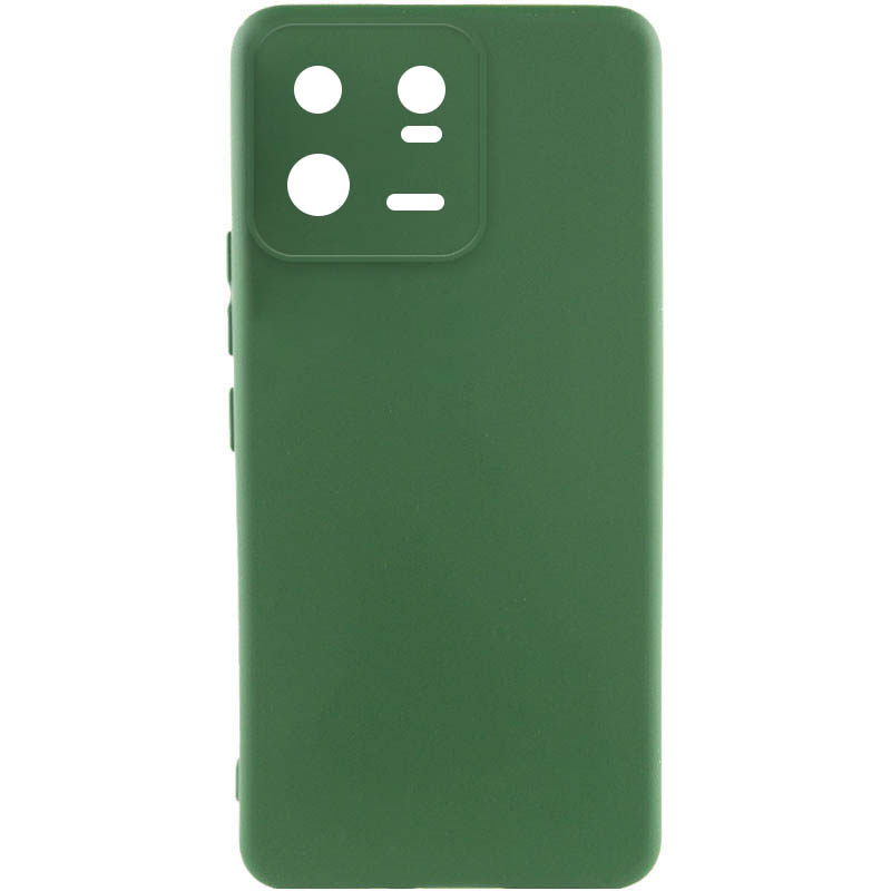 Чехол Silicone Cover Lakshmi Full Camera (A) для Xiaomi 13 Pro (Зеленый / Dark green)