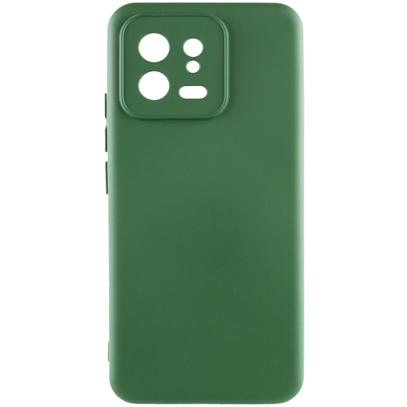 Чохол Silicone Cover Lakshmi Full Camera (A) для Xiaomi 13 (Зелений / Dark green)