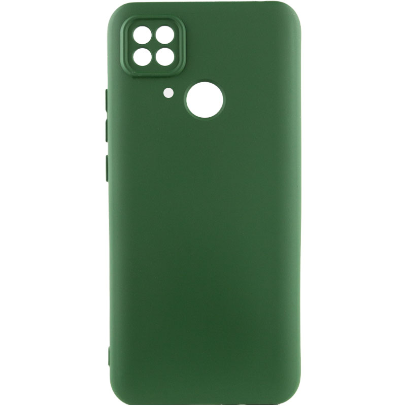 Чехол Silicone Cover Lakshmi Full Camera (A) для Xiaomi Poco C40 (Зеленый / Dark green)