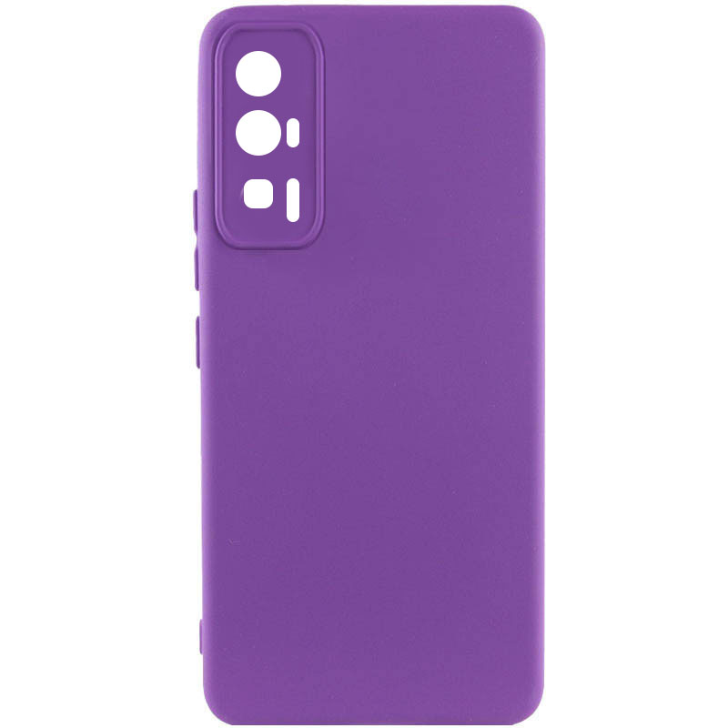 Чехол Silicone Cover Lakshmi Full Camera (A) для Xiaomi Poco F5 Pro (Фиолетовый / Purple)