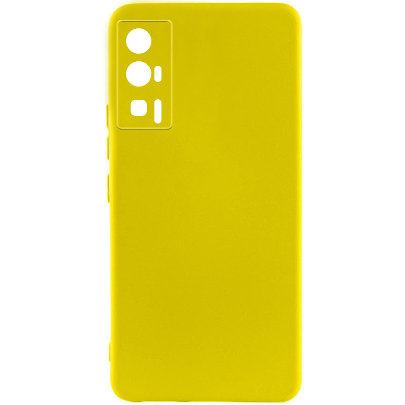 Чохол Silicone Cover Lakshmi Full Camera (A) для Xiaomi Poco F5 Pro (Жовтий / Flash)