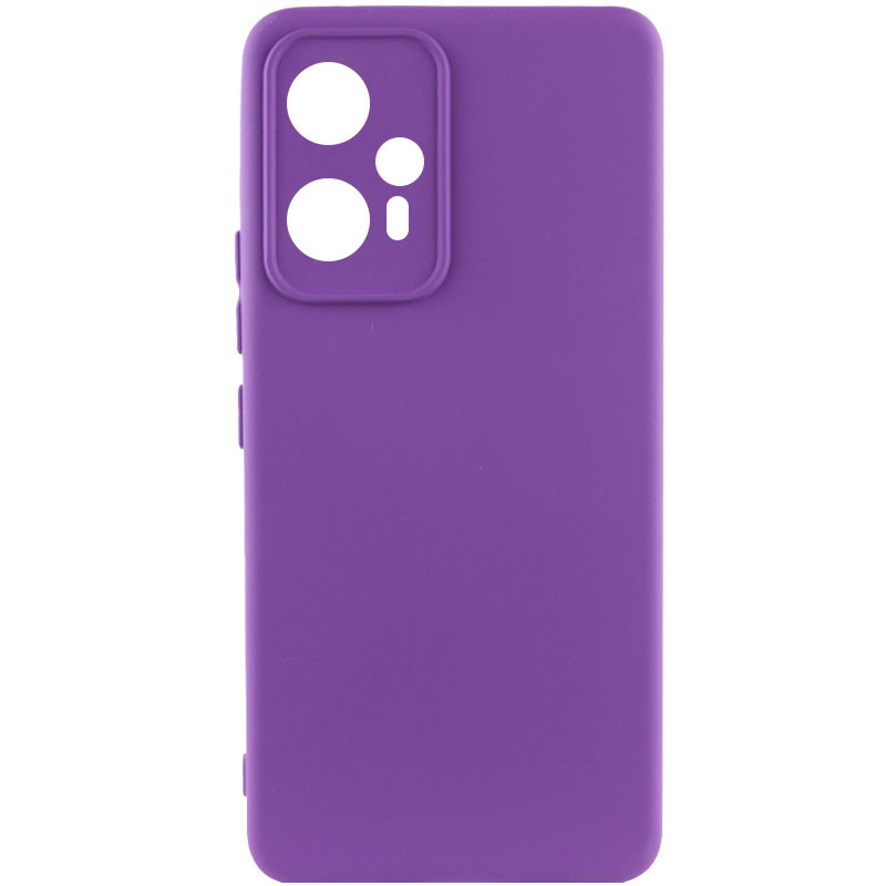 Чехол Silicone Cover Lakshmi Full Camera (A) для Xiaomi Poco F5 / Note 12 Turbo (Фиолетовый / Purple)