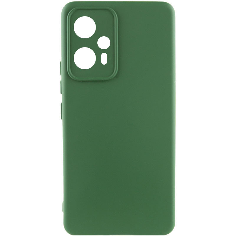 Чехол Silicone Cover Lakshmi Full Camera (A) для Xiaomi Poco F5 / Note 12 Turbo (Зеленый / Dark green)