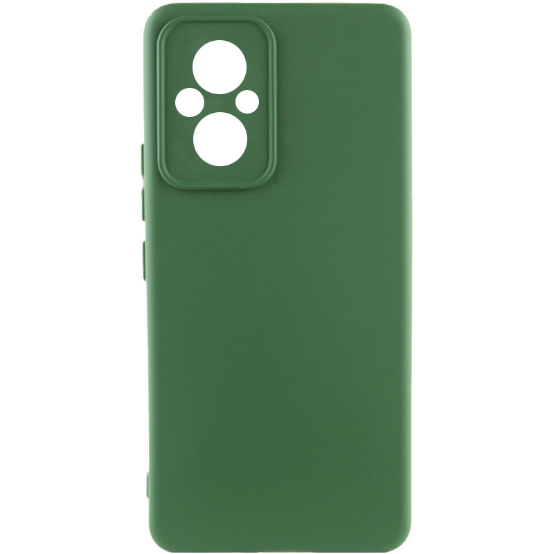 Чехол Silicone Cover Lakshmi Full Camera (A) для Xiaomi Poco M5 (Зеленый / Dark green)