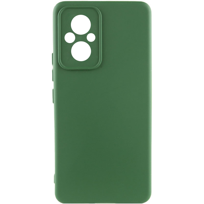 Чохол Silicone Cover Lakshmi Full Camera (A) для Xiaomi Poco M5 (Зелений / Dark green)