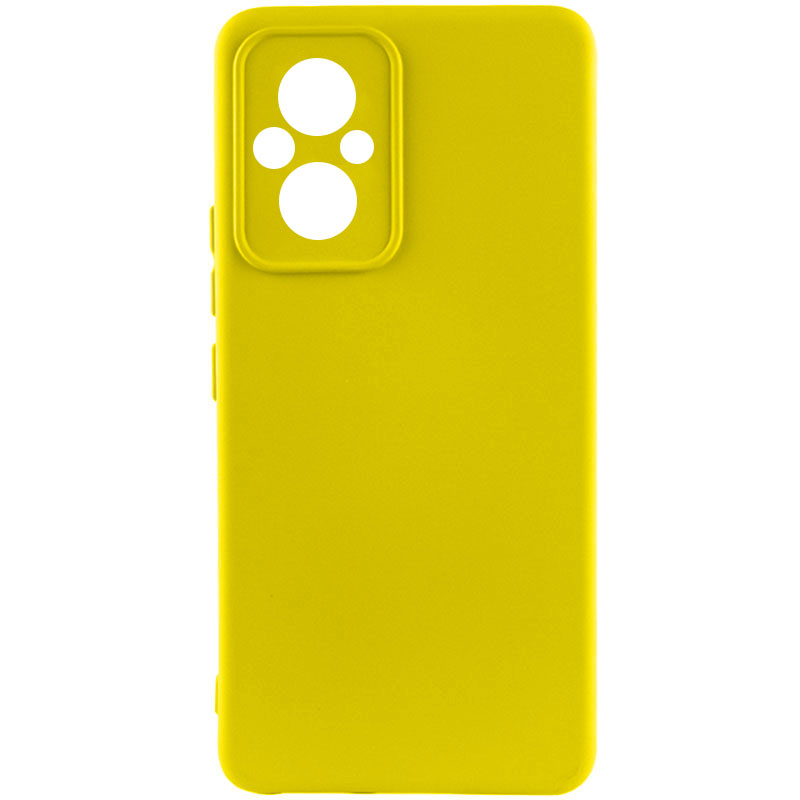Чохол Silicone Cover Lakshmi Full Camera (A) для Xiaomi Poco M5 (Жовтий / Flash)