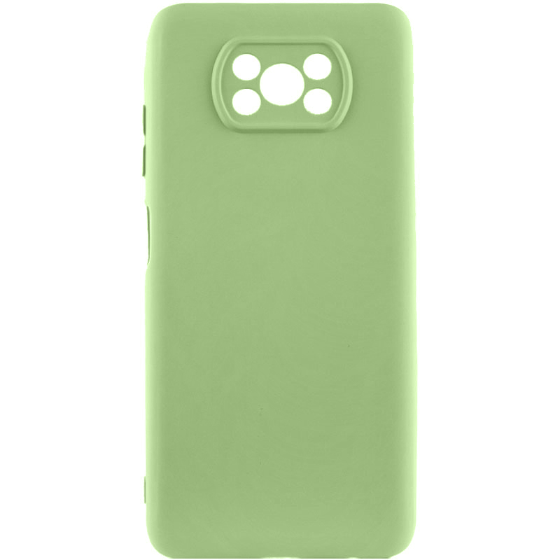 Чехол Silicone Cover Lakshmi Full Camera (A) для Xiaomi Poco X3 NFC / Poco X3 Pro (Зеленый / Pistachio)