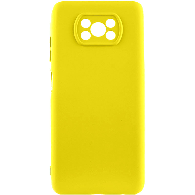 Чохол Silicone Cover Lakshmi Full Camera (A) для Xiaomi Poco X3 Pro (Жовтий / Flash)