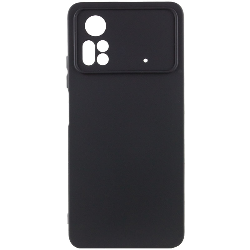 Чохол Silicone Cover Lakshmi Full Camera (A) для Xiaomi Poco X4 Pro 5G (Чорний / Black)