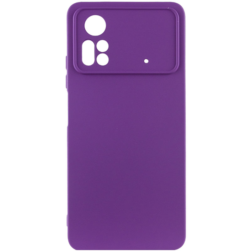 Чохол Silicone Cover Lakshmi Full Camera (A) для Xiaomi Poco X4 Pro 5G (Фіолетовий / Purple)