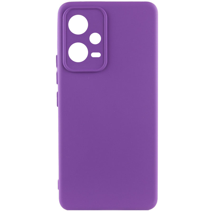 Чехол Silicone Cover Lakshmi Full Camera (A) для Xiaomi Poco X5 5G / Redmi Note 12 5G (Фиолетовый / Purple)
