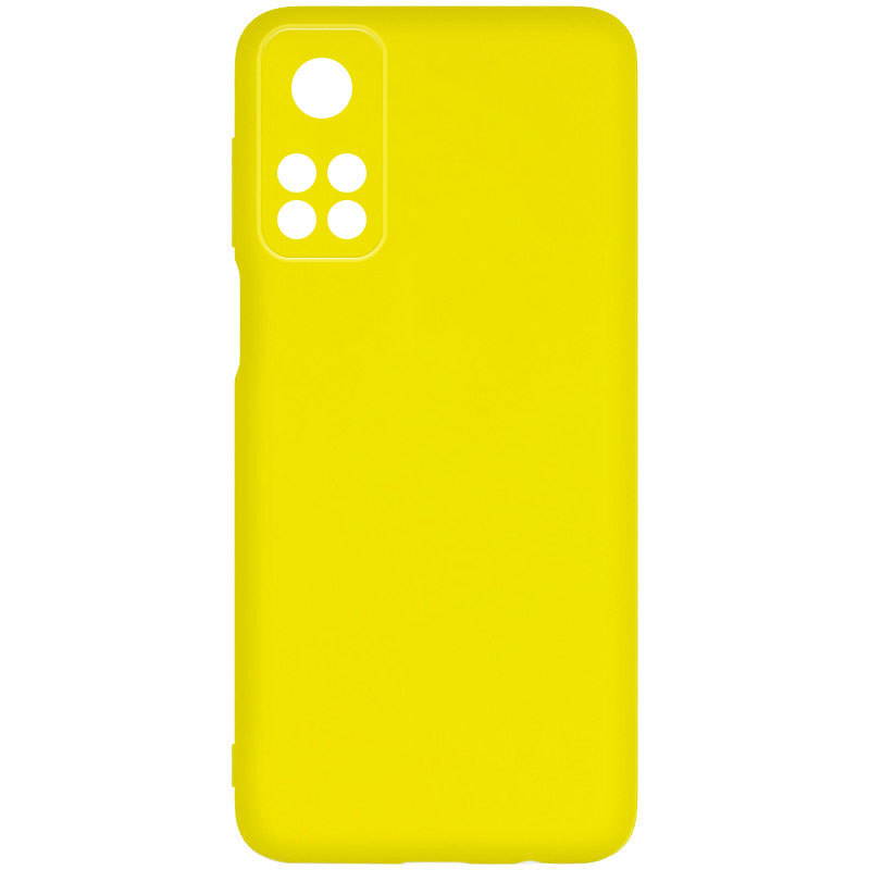 Чехол Silicone Cover Lakshmi Full Camera (A) для Xiaomi Redmi 10C (Желтый / Flash)