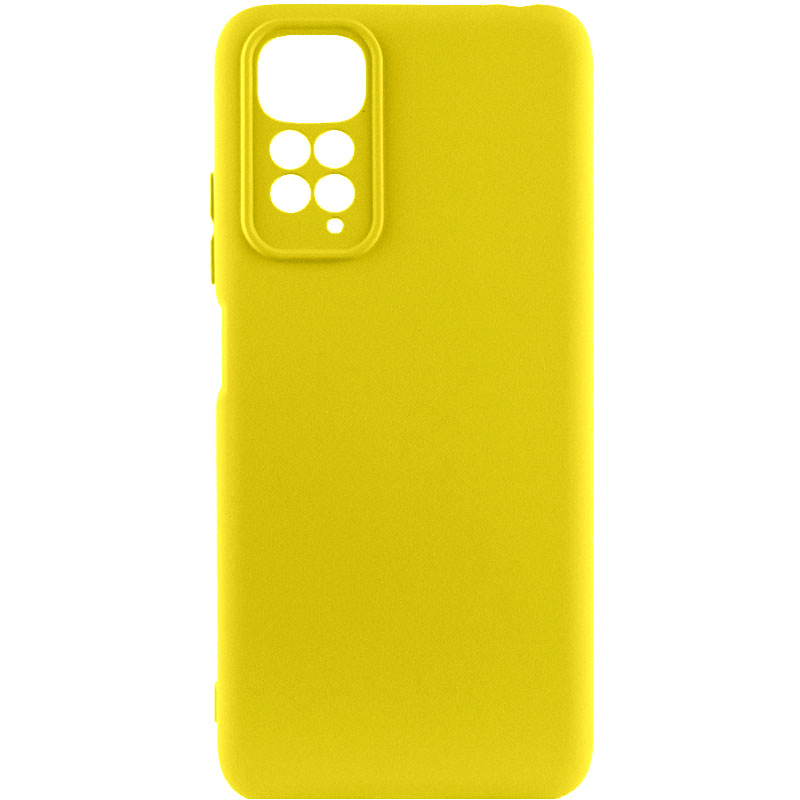 Чехол Silicone Cover Lakshmi Full Camera (A) для Xiaomi Redmi 10 (Желтый / Flash)