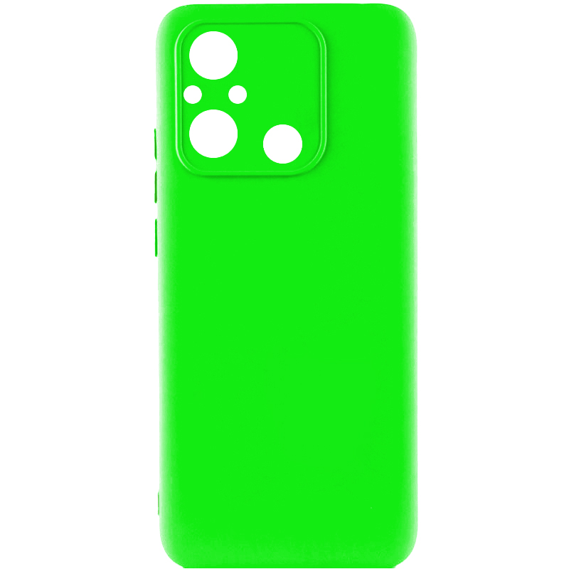 Чехол Silicone Cover Lakshmi Full Camera (A) для Xiaomi Redmi 12C (Салатовый / Neon Green)