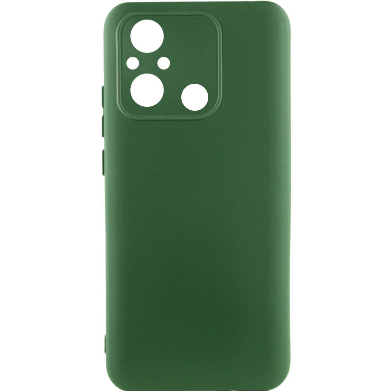 Чохол Silicone Cover Lakshmi Full Camera (A) для Xiaomi Redmi 12C (Зелений / Dark green)