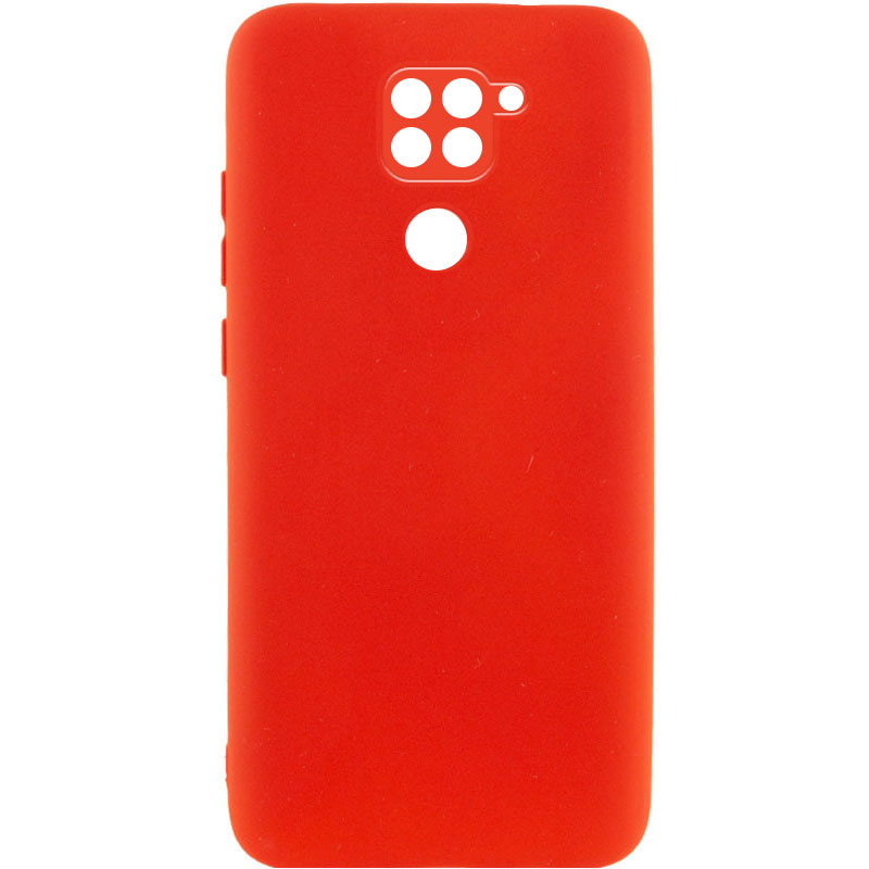 Чохол Silicone Cover Lakshmi Full Camera (A) для Xiaomi Redmi Note 9 4G (Червоний / Red)