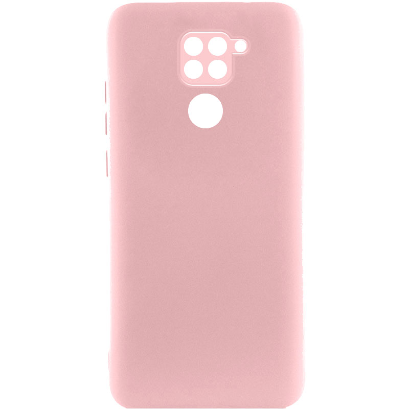 Чехол Silicone Cover Lakshmi Full Camera (A) для Xiaomi Redmi Note 9 / Redmi 10X (Розовый / Pink)