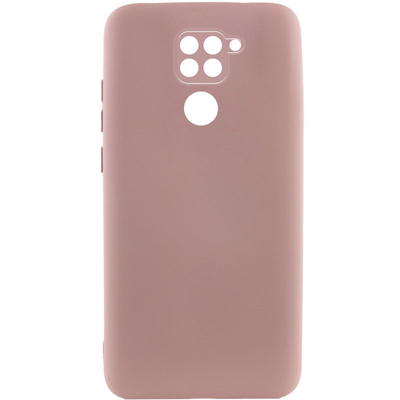 Чехол Silicone Cover Lakshmi Full Camera (A) для Xiaomi Redmi Note 9 / Redmi 10X (Розовый / Pink Sand)